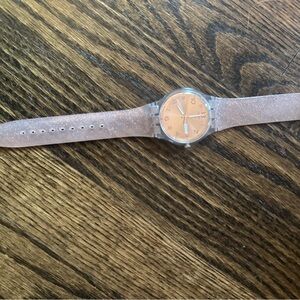 Swatch Glittery Pink Watch